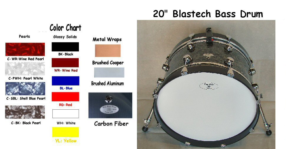Blastech Bass Drum 20"X12"